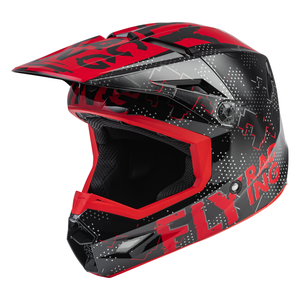 Fly Racing Youth Kinetic Scan Helmet (Black/Red)